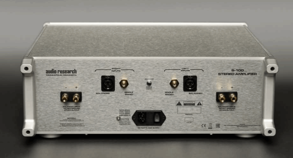 Audio Research S-100 Csatlakozások