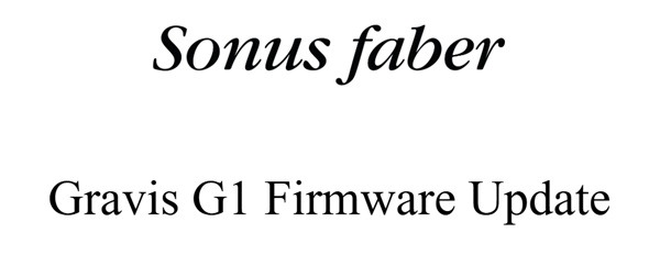 Sonus faber Gravis szub frissítés